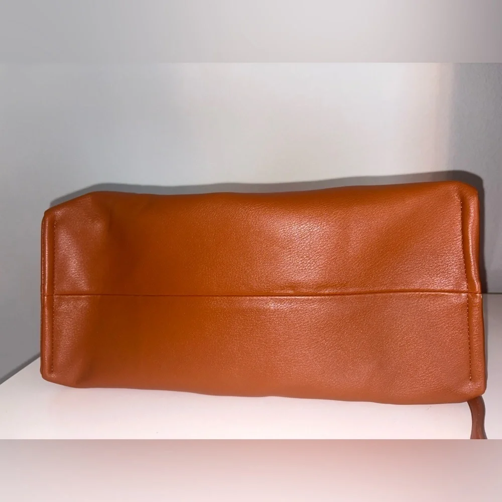 Faux Leather Work Tote Handbag - Picture 8 of 17